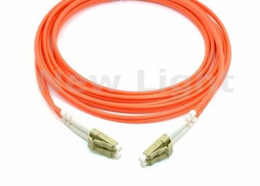 Oranje Dubbele de Vezel Optische Kabel van LC LC, Multimode Duplexvezel Optische Kabel voor Netwerk