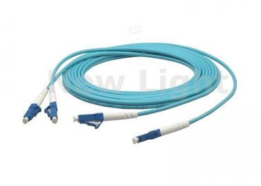 LC AAN LC de Vezel Optische Kabel van 3M, de Blauwe Duplex Enige Optische Kabel van de Wijzeom3 Vezel