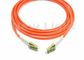 Oranje Dubbele de Vezel Optische Kabel van LC LC, Multimode Duplexvezel Optische Kabel voor Netwerk