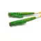 APC van 10m E2000 de Groene Kleur van het Flardkoord/de Enige Optische Kabel van de Wijze Duplexvezel