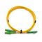 APC van 10m E2000 de Groene Kleur van het Flardkoord/de Enige Optische Kabel van de Wijze Duplexvezel