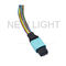 OEM MPO MTP Kabel OM3 Rechte 10Gb, Multimode 50/125 Kabel van het Vezel Optische Flard