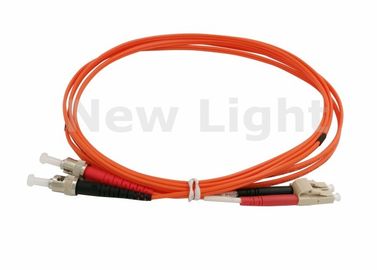 Oranje van de de Wijze Duplexvezel van LC FC Enige Optische Kabel 9/125 met UPC Poolse Schakelaar