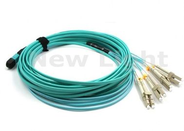 3 metermpo MTP Kabel OM3 8 de Optische Kabel van de Bundel Multimode Vezel voor de Module van QSFP/SR-