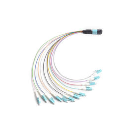 12 F MTP - LC-Vezel Optische MTP MPO Doorbraak 0,9 mm-Kabel voor MPO-de doos van de cassettemodule