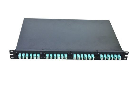 kopen 24/48 Port Metal Fiber Optic Patch Panel met SC/LC/FC-connectoren voor datacentervezeldistributie online manufacture