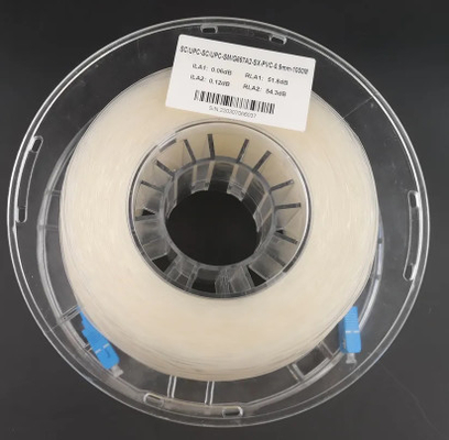 kopen 15m optische vezel patch kabel 0.9mm Indoor Simplex Os2 SC LC Onzichtbaar online manufacture