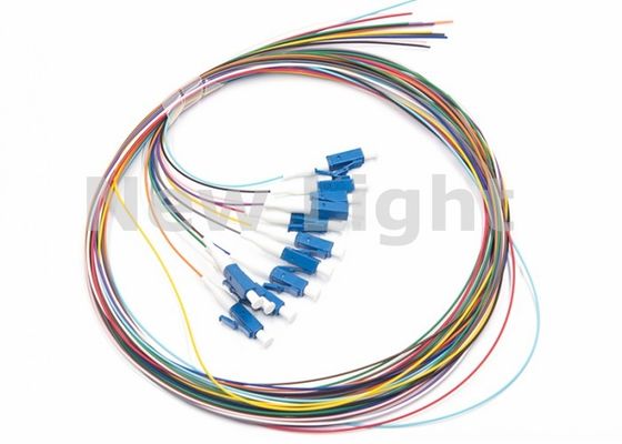 kopen 12-vezels Single Mode Kleurgecodeerde Fiber Optic Pigtail voor Hoge-Snelheid Datatransmissie online manufacture