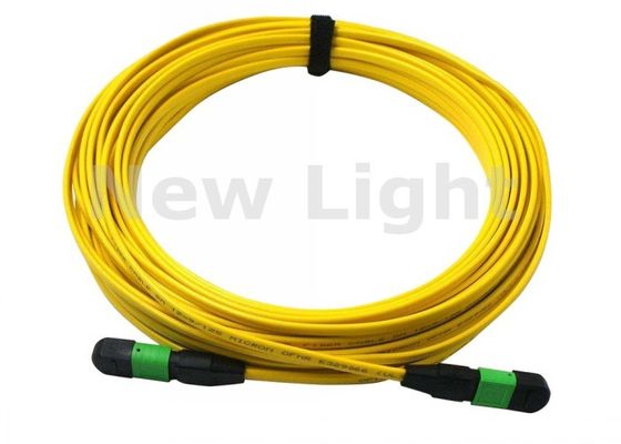 kopen Gele MPO MTP kabel APC < 0,3dB 3 meter 12 Core / 24 Core MPO patchcord online manufacture