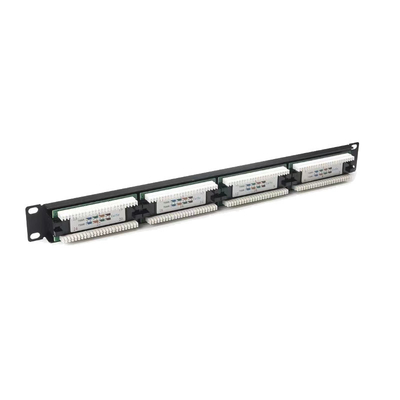 kopen 24 Port Cat5e-Cat7 Rack Montagebaar Ethernet-patchpaneel met kabelbeheer online manufacture