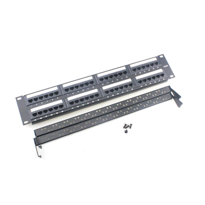 kopen Pre-terminated Ethernet Patch Panels Zwart 110/Krone IDC met kabelmanagement Secure Shielding online manufacture