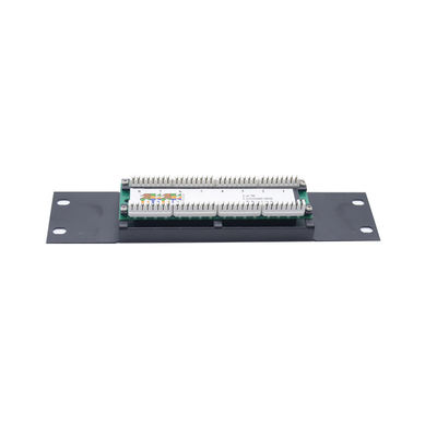 kopen Zwart Metalen Voorgeconfectioneerd RJ45 Patchpaneel met 1U 2U Hoogte en Kabelmanagement voor Ethernet Netwerken online manufacture