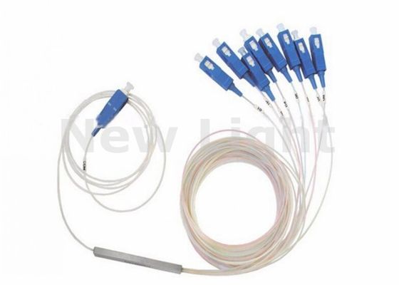 kopen SC UPC 1x8 PLC Glasvezel Splitter Stalen Buis Type voor FTTH met Single Mode en Laag Invoegverlies online manufacture