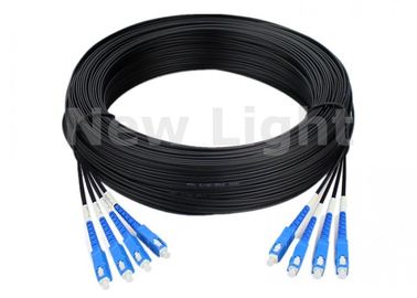 kopen 4 van de de Vezel Optische Kabel van de kern de Enige Wijze Singlemode Duplex, 100M G657A de Vezel Optische Kabel van Sc online manufacture