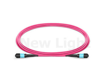 kopen 5M OM4 12 kern vrouwelijke MPO/MTP - van het de optische vezelflard van MPO het koord LSZH 3,0 magenta kabel online manufacture