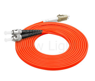 kopen multi van het de optische vezelflard van de wijze st-LC schakelaar koord 3.0mm de duplex oranje kabel van pvc online manufacture
