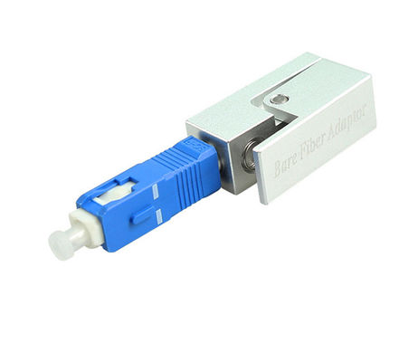 kopen SC Bare Fiber Optic Adapter met lage invoegverlies ≤0.20dB, hoge precisie-uitlijning en vernikkeld messing behuizing online manufacture