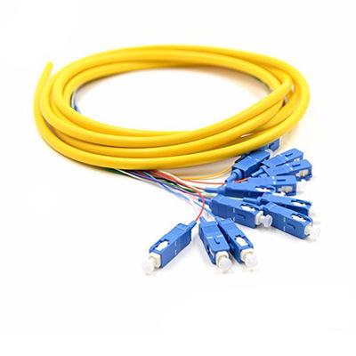 kopen 0.9mm Diameter Single Mode Fiber Pigtail met SC Connector en 1.5m Lengte voor Laag Invoegverlies online manufacture