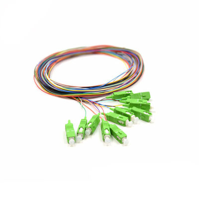 kopen SC/APC Glasvezel Pigtail met 0,9 mm diameter en 12 kleuren Glasvezel Jumper Cable online manufacture