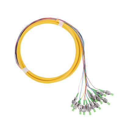 kopen ST APC Connector Fiber Optic Pigtail met 0,3 dB Invoegverlies en 12-aderige gebonden kabel online manufacture