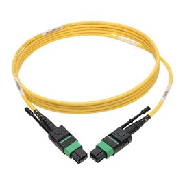 kopen vezel 12 die APC van de type de vrouwelijke MPO MTP Enige Wijze Kabels van het Vezelflard voor QSFP GB 40/100 trekken online manufacture