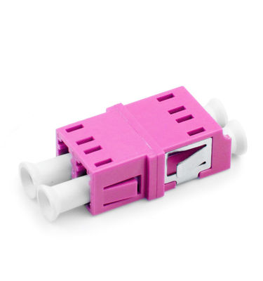 kopen Rose Color OM4 LC-vezeloptische adapter met ≤0,3 dB invoegverlies voor duplex-patchcords online manufacture