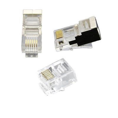kopen Transparant, Fluke-geteste RJ45-connector met 250 MHz bandbreedte voor CAT6-netwerken online manufacture