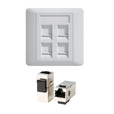kopen CAT7 Keystone Socket 10 Gbps met UL 94V-0 brandclassificatie en slank profiel voor datacenters online manufacture
