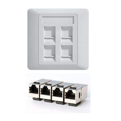 kopen CAT6 RJ45-aansluiting met 90W Power Delivery, IEEE 802.3bt Type 4-conform en 86 * 86 mm formaat voor slimme gebouwen online manufacture