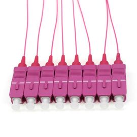 kopen OM4 de Vezel Optische Vlecht van Sc/PC-, de Kabels 12 Kleuren 0.9mm van 1 m-Vezelverbindingsdraad online manufacture