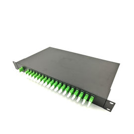 kopen 19 het“ Rek zet Optische de Beëindigingsdoos 18 Kanalen CWDM Mux en Demux van de Typevezel met E2000-APC op online manufacture