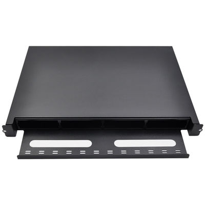 kopen 1U 19 Inch Rack Mount Fiber Optic Distribution Box met 96-core LC Fiber Aantal en Koudgewalst Staal 1.2T Materiaal online manufacture