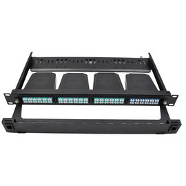 kopen 1U het rek zet FHD-vezel op het optische flardpaneel, aan 4x mtp-8 cassettes steunt online manufacture