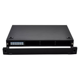 kopen 1U Optische het Flardcomité van de rek steunt het Monteerbare FHD Vezel aan 4x mtp-24 Cassettes online manufacture