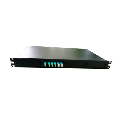 kopen Zwarte Kleur 1U 19'' Rack Mount Glasvezel Patchpaneel met 16C / 32C Ribbon MPO Connector online manufacture
