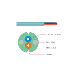 kopen Van de de Vezel Optisch Daling van G652A2 FTTH de Kabel Luchtgebruik met het Jasje van LSZH/van pvc/PE online manufacture