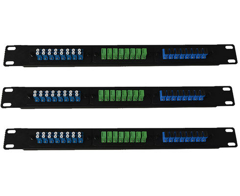 kopen Koudgewalst staal FTTH-vezeloptisch patchpaneel met meerdere adapteropties voor 1U rack mount distributie doos online manufacture