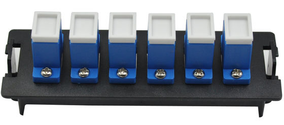 kopen Plastic Material 12 Port SC Duplex Fiber Optic Patch Panel met Clip Installatie voor 19 inch 1U Distribution Box online manufacture