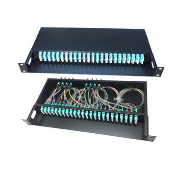 kopen Compact 19 Inch Rack Mount Fiber Optic Patch Panel met 12/48/96 Core Capaciteit voor FTTH Terminatie online manufacture