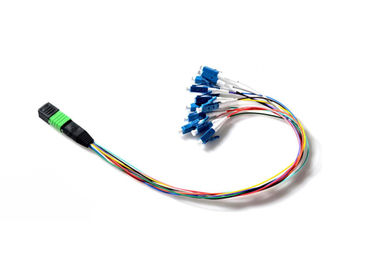 kopen MPO-APC AAN LC-Ventilator uit 0.9mm Optisch het Flardkoord van de 12 Vezel Eenvoudig Module online manufacture