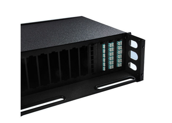 kopen 1U Rack Mount Multimode Fiber Optic Patch Panel met uitrullende laken voor FTTH FTTX-netwerken online manufacture