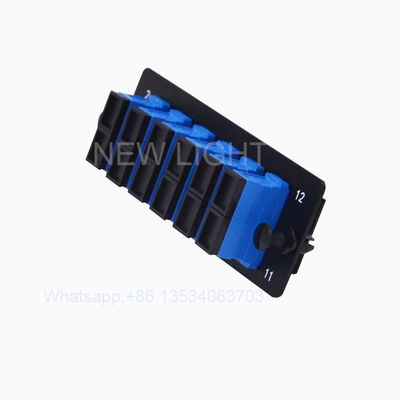 kopen 19 Inch Rack Mount Fiber Optic Patch Panel met LC SC 6/12 Poort Adapterplaten en Uitschuifbare Lade Behuizing online manufacture