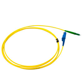 kopen Geel het Flardkoord Singl van de Kabel Optische Vezel - Wijze E2000 aan LC-APC Poolse G657A2 online manufacture