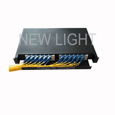 kopen 12/24 Kernwandgebonden glasvezelverspreidingsraam met koudgewalste staalconstructie voor binnenvezelbeheer online manufacture