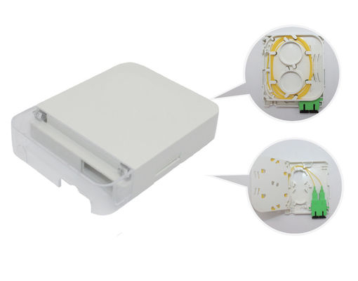 kopen 2 poorten SC Duplex Fiber Optic Patch Panel Wandmontage Fiber Optic Terminal Box voor kabelbeheer online manufacture
