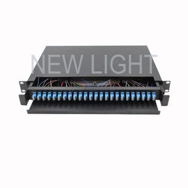 kopen van Multimode vezel zet de optische kabel van 1U 96 Vezel OM3/van OM4 van het de beëindigingsflard het paneelmuur op online manufacture