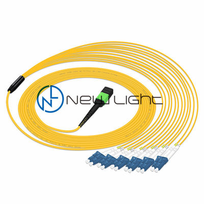 kopen MTP naar LC breakoutkabel MPO patch cord met G657A1 12 vezels en laag invoegverlies ≤ 0,75dB online manufacture