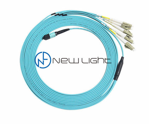 kopen 8F MPO naar LC Breakout Kabel 50/125um Multimode met 3.0mm PVC Jas MPO MTP Patchkabel online manufacture
