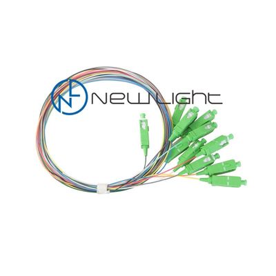 kopen 12 Kleuren 0,9 mm Diameter Fiber Optic Pigtail met Laag Invoegverlies voor Betrouwbare Optische Connectiviteit online manufacture
