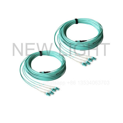 kopen OM3 OM4 Pre-connector MTP-stamkabel met 12/24 vezels en aangepaste lengteopties online manufacture